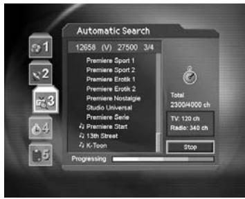 HUMAX DV-1100S - Automatic Search - 1