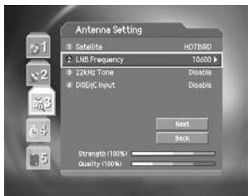 HUMAX DV-1100S - Antenna Setting - 2