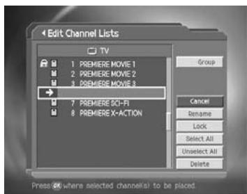 HUMAX DV-1100S - Move Channels - 2