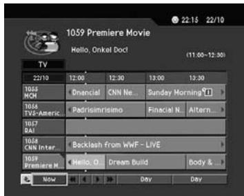 HUMAX DV-1100S - Viewing Programme Information Using Time Bar - 1