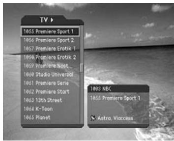 HUMAX DV-1100S - Displaying and Switching Channel List - 1