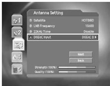 HUMAX DV-1100S - Antenna Setting - 4