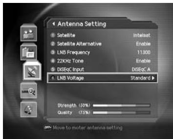 HUMAX DV-1100S - LNB Voltage - 1