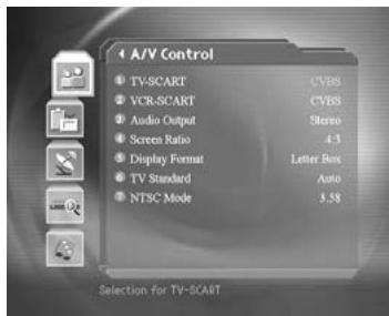 HUMAX DV-1100S - A/V Control - 1