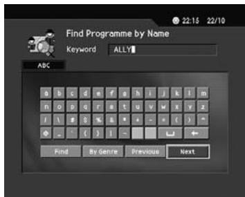 HUMAX DV-1100S - Finding a Programme - 4