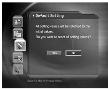 HUMAX DV-1100S - Default Setting - 1