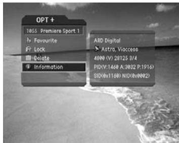 HUMAX DV-1100S - Channel Information - 1
