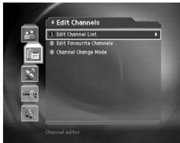 HUMAX DV-1100S - Edit Channels - 1