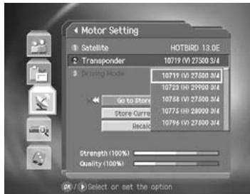 HUMAX DV-1100S - Motor Setting - 2