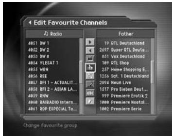 HUMAX DV-1100S - Move favourite channels - 1