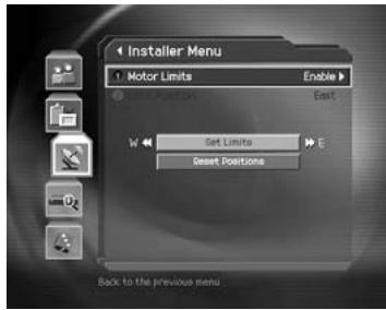 HUMAX DV-1100S - Motor Limit Setting - 1