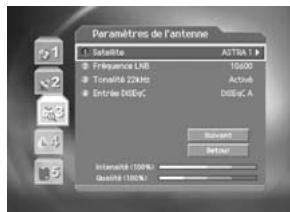HUMAX F2-7002 - Paramètres de l'antenne - 1