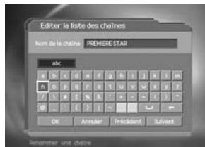 HUMAX F2-7002 - Renommer une chaîne - 2