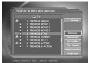 HUMAX F2-7002 - Déplacement de chaînes - 1