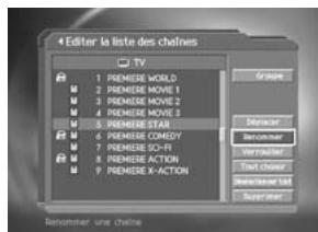 HUMAX F2-7002 - Renommer une chaîne - 1