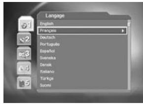 HUMAX F2-7002 - Langue - 1
