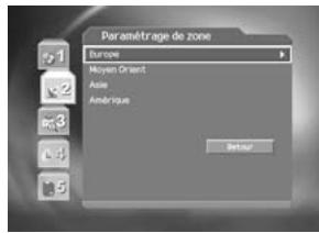 HUMAX F2-7002 - Paramétrage de zone - 1