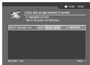 HUMAX F2-7002 - Recherche d'un programme - 3