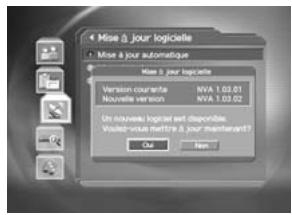 HUMAX F2-7002 - Une nouvelle version du calculateur est détectée pendant la diffusion d'un programme - 1