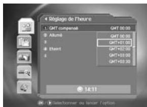 HUMAX F2-7002 - Réglage de l'heure actuelle - 1