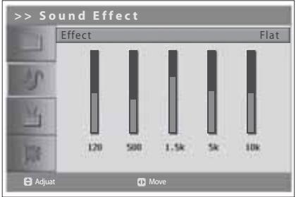 HUMAX LGB-19DTT - Setting the Sound Effect - 2