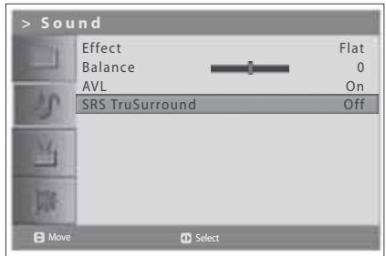 HUMAX LGB-19DTT - Setting the TruSurround XT - 1