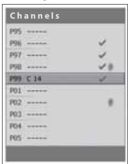 HUMAX LGB-19DTT - Viewing Channel List - 2