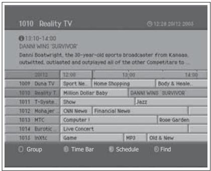 HUMAX LGB-19DTT - Viewing the Electronic Programme Guide(EPG) - 2