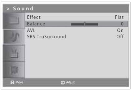 HUMAX LGB-19DTT - Adjusting the Sound Balance - 1