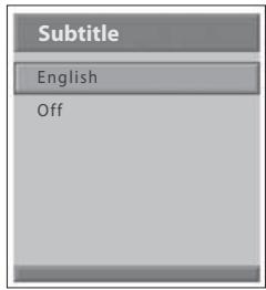 HUMAX LGB-19DTT - Changing Subtitle Language - 2