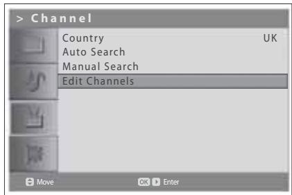 HUMAX LGB-19DTT - Editing Digital Channels - 1