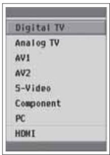 HUMAX LGB-19DTT - Selecting the Main Input Source - 1