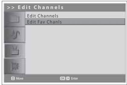 HUMAX LGB-19DTT - Editing Favourite Digital Channels - 2