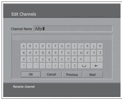 HUMAX LGB-19DTT - Renaming Channels - 1