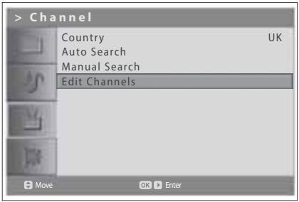 HUMAX LGB-19DTT - Editing Analog Channels - 1