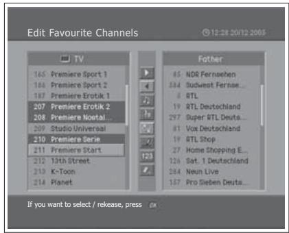 HUMAX LGB-19DTT - Editing Favourite Digital Channels - 3