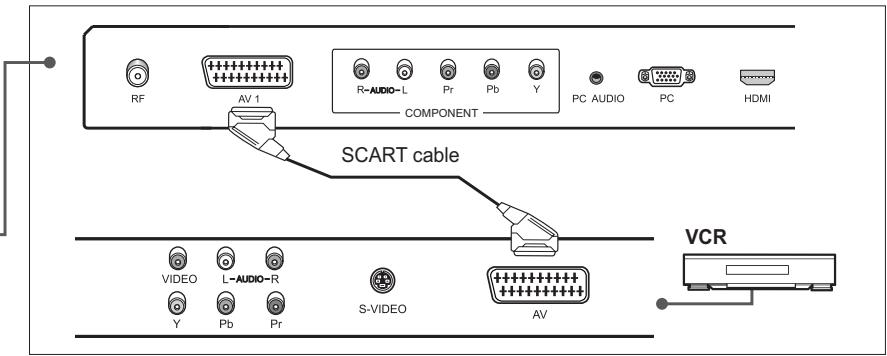 HUMAX LGB-19DTT - Using the SCART Cable - 2
