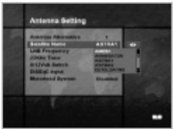 HUMAX NACI-5700 - Satellite Name - 2