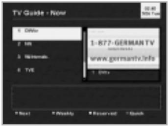 HUMAX VACI-5300 - To select the TV/Radio Guide - 1