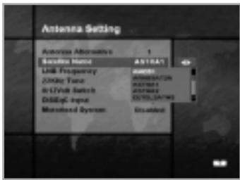 HUMAX VACI-5300 - Satellite Name - 2