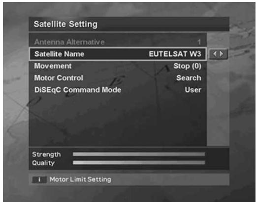 HUMAX VACI-ACE - Satellite Setting - 1