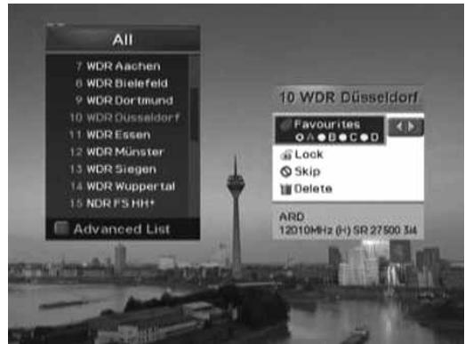 HUMAX VACI-ACE - Setting Property of Service - 1