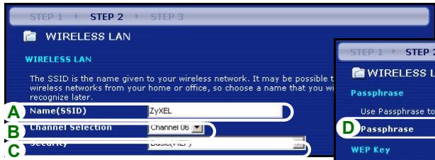 ZYXEL P-320W - Basis-Sicherheit (WEP) - 1