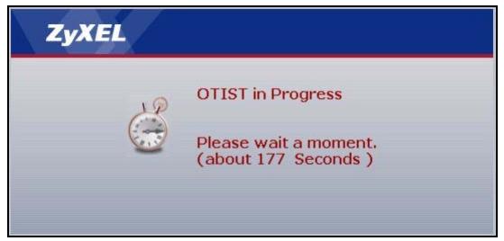 ZYXEL AG-320 - Starting OTIST - 2