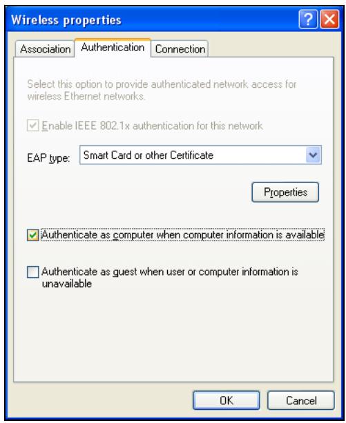 ZYXEL AG-320 - Authentication - 1