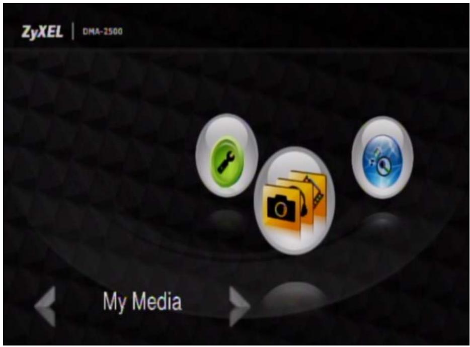 ZYXEL DMA-2500 - Playing a Video File from the Media Server - 1