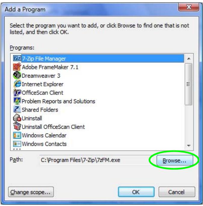 ZYXEL DMA-2500 - Click Browse.... - 1