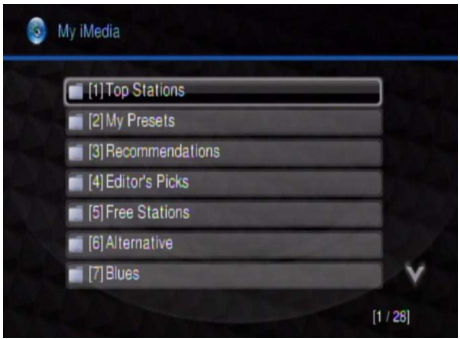ZYXEL DMA-2500 - Live365.com (My iMedia) Example - 3