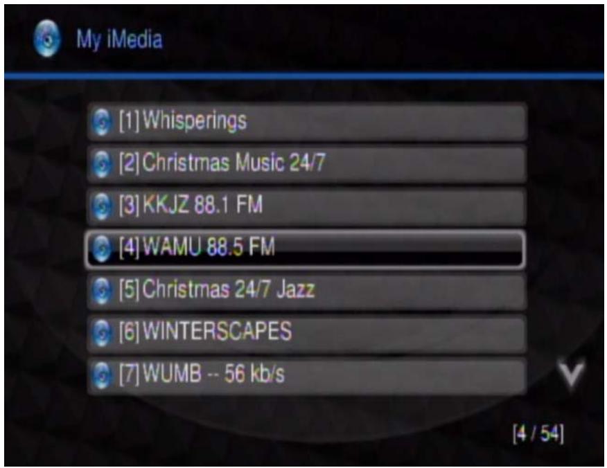 ZYXEL DMA-2500 - Live365.com (My iMedia) Example - 4