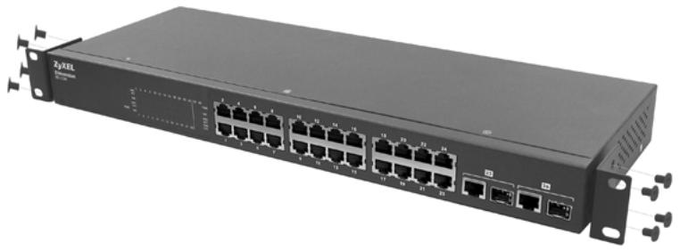ZYXEL ES-1124 - Rack-Mount Installation - 1